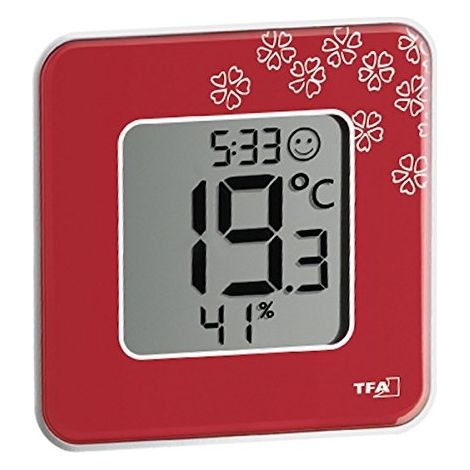 TFA-Dostmann 30.5021.05 Termo-higrómetro Rojo Interior