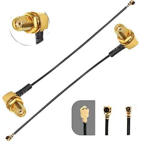 Cable de extensión de antena WiFi, conector SMA hembra a UFL, alto rendimiento, SMA-KW-b, 4PCS-a, 50cm-a (1/2)