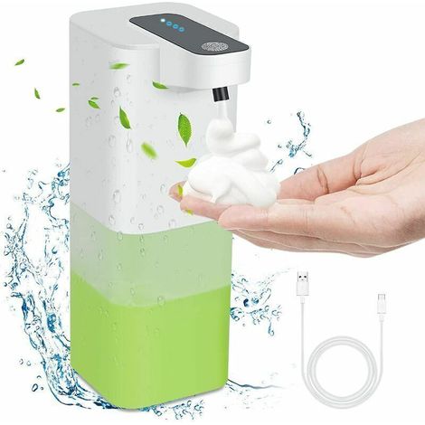 Automatic Soap Dispenser, Touchless Hand Sanitizer Dispenser, 4 Adjustable Speeds, Fast Foaming Speed, USB Rechargeable (Soap) (1/4)