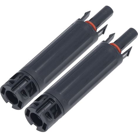 Photovoltaik-Solarstecker, Solarmodulteile, 1000V PV-Solar-Sicherungsstecker, Photovoltaik-Solar-Sicherungshalter zum Anschluss von Solarmodulen, 2 Stück (10A) (1/5)