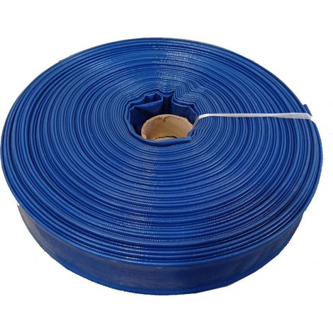 Tuyau de refoulement plat PVC Ø 102 mm (4) - longueur 30 m MW Tools OSL10030