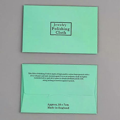 100er-Packung Silberputztücher, Reinigungstücher für Silberschmuck aus Wildleder (1/4)