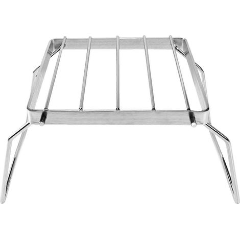 Barbecue pliable en acier inoxydable, idéal pour le camping et les activités de plein air. Parfait pour la randonnée et le trekking. (1/5)