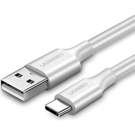 Câble USB-A - USB-C 3A 25 cm - blanc