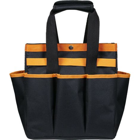 Sac de rangement pour outils de jardin en tissu Oxford,Noir (1/5)