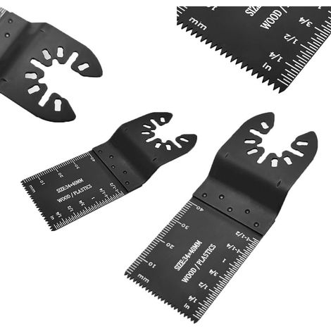 Lot de 10 lames de scie oscillantes universelles compatibles avec la plupart des outils multifonctions - 4,5 cm (1/5)