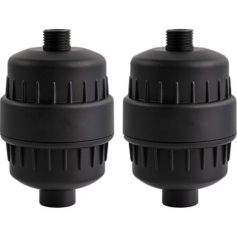 15 Stage Shower Water Filter - Shower Head Filter, Removes Chlorine, Heavy Metals and Other Sediments, Vitamin C Water Softener Reduces Itchy Dry Skin, SP-50090-N (Black) (1/5)