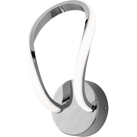 Applique Moderno Infinity Luce Led Integrata Metallo E Alluminio Cromo (1/2)