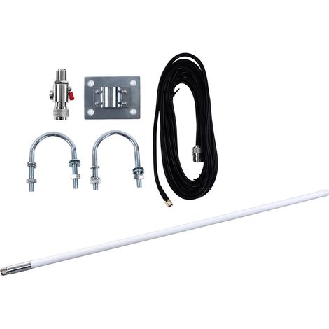 Glasfaserantenne für den Außenbereich, wasserdicht, feste Wandmontage, omnidirektional, LoRa-Antennen-Überspannungsschutz-Set (1/5)
