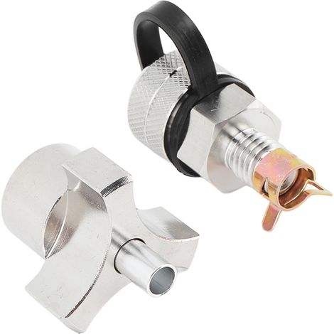 Vanne de vidange rapide Quick Twist avec flexible, bouchon en acier inoxydable M12 x 1,75, pour vidange d'huile moteur, kit de remplacement robuste. (1/5)