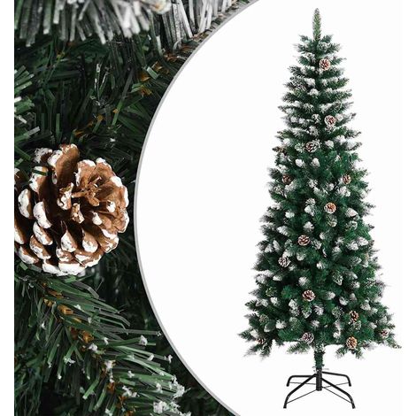 vidaXL Artificial Christmas Tree with Stand Green 180 cm PVC (1/5)