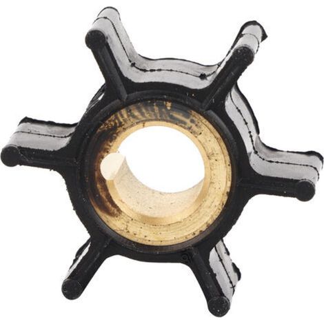 Water Pump Impeller 389576 - Replacement for Johnson Evinrude 4/4, 5/5/6/8 Horsepower Engines - Alloy and Neoprene Rubber