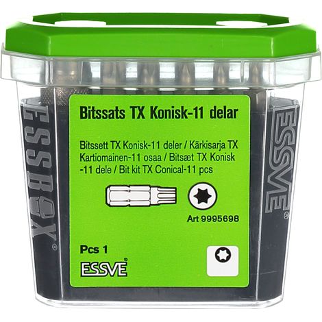 ESSVE ESSBOX Set TX Kegelbohrer Stahlbohrer x10 + Schnellhalter (1/2)