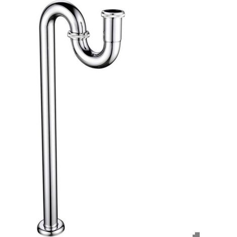 WT04 Siphon de lavabo design en laiton chromé 1 1/4 (1/5)