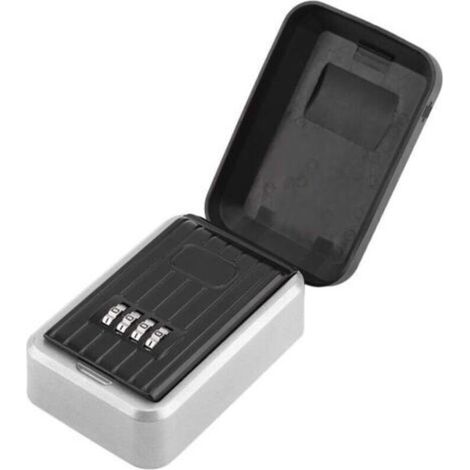 Boîte à Clé Sécurisée, Coffre a Clef Exterieur avec 4 Code & 1 Clés, Boîte De Rangement De Clés De Sécurité Boite Clés Sécurisée Murale Extérieure Durable