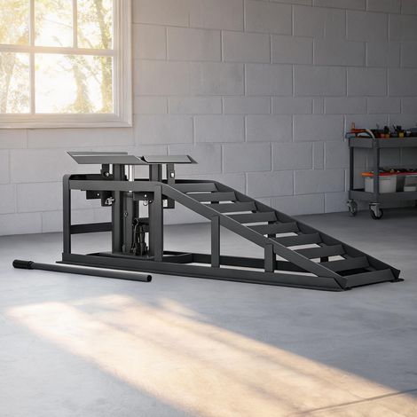 Rampes de garage en acier réglables en hauteur pour voitures lot (1/5)