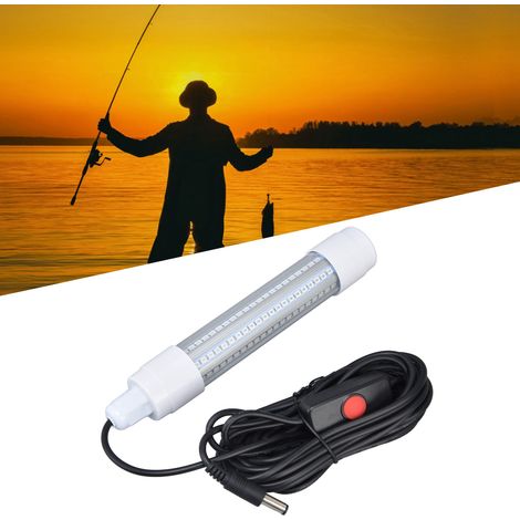 Lampe LED 13W pour attirer les poissons, lampe de pêche haute luminosité pour radeau, lampe d'attraction sous-marine pour poissons (lumière blanche) (1/5)