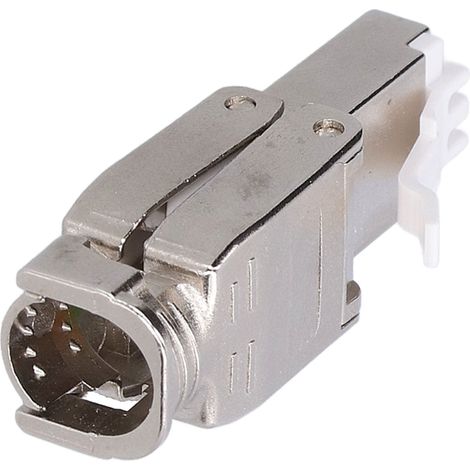 Connecteur réseau à tête cristalline Gigabit plaqué or sans pression (1/5)