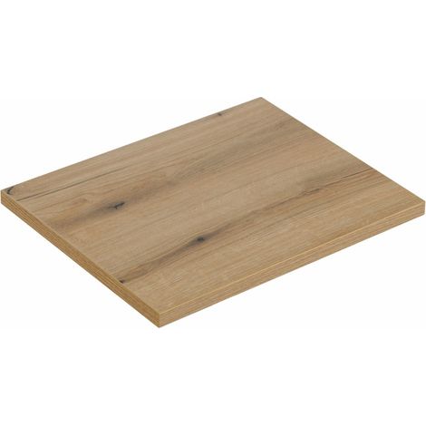 Plan vasche VANO – Eichenfarbe – L60 × B40 × H2 cm – Zum Auflegen