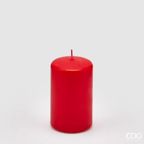 EDG Enzo De Gasperi Candela Classic Moccolo H 10 Cm D 6 Cm Red