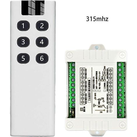 Interrupteur de télécommande sans fil, récepteur 315/433 MHz + émetteur - 315 MHz (1/5)