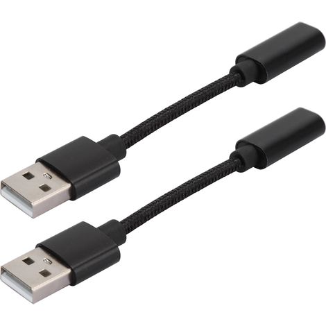 2 Pièces Adaptateur USB Type C Femelle vers Mâle pour Transfert Électronique et Connexion de Câble (1/5)