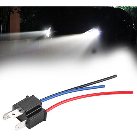 Connecteur mâle H4 avec faisceau électrique, prise renforcée, rallonge pour phare, robuste, fiche mâle, câblage inclus, usage intensif (1/5)