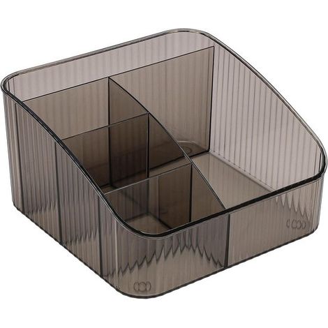 Kosmetik-Organizer – 5-Fächer-Organizer für Schreibtisch, Badezimmer und Kleiderschrank – Grau (1/5)