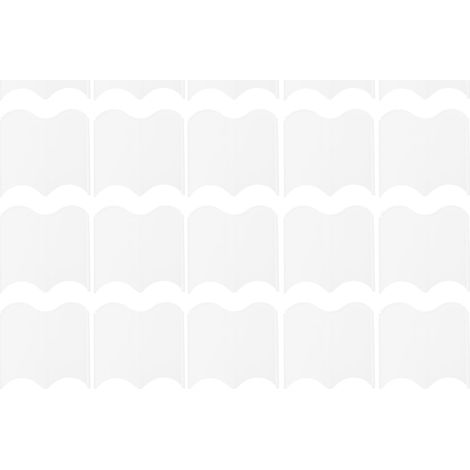 20 Pièces Bordure de Jardin Potager Jardinage Marteau Kit Grille Petite Bordure de Jardin White (1/5)