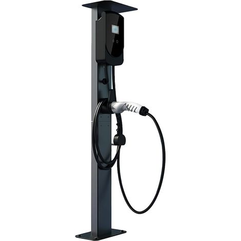 Charging Terminal Foot, EV Charging Column Bracket, Floor Mounting Pole, EV Charging Column for Outdoor, Wallbox Charging Station Support Pole for Cars (1/5)