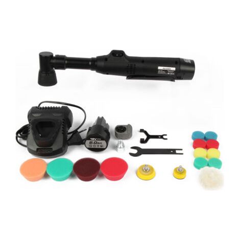Pair - Polisseuse de voiture portable, mini polisseuse électrique portable rechargeable et kit de cirage (1/5)