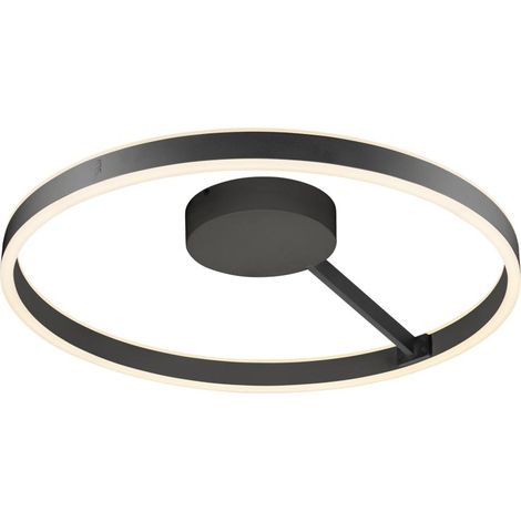 Applique et plafonnier ONE 60 rond 2700/3000 K 23W DALI Touch 130° noir - SLV - 1008556 (1/4)