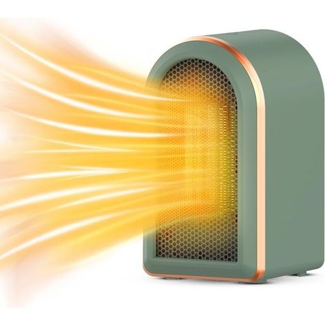 Radiateur Soufflant Céramique 1200W, Chauffage d'Appoint PTC Rapide 3s, Mini Radiateur Électrique pour Salle de Bain Bureau (1/4)