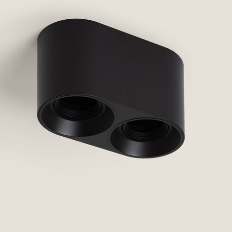 Applique da Soffitto Doppio Space Nero