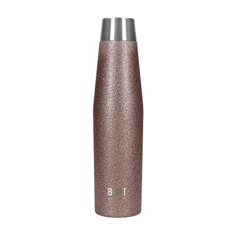BUILT Hermetische tropfsichere Thermosflasche 100% wiederverwendbar und BPA-frei de Edelstahl 18/10 540ml Glänzend Golden Pink (1/5)