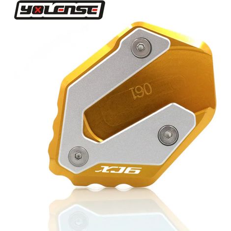 (Or) Compatible avec Yamaha XJ6 XJ6F XJ6N DIVERSION 2009-2015 : béquille latérale CNC, extension et support. Maxpower (1/4)