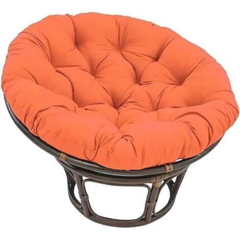 Sitzkissen - 70x70cm - Orange - Rund - Entspannung (1/5)