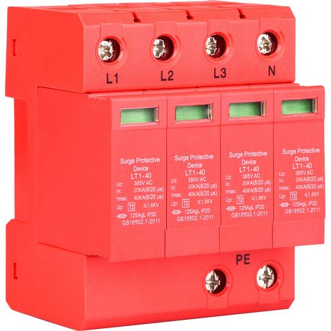 Parafoudre domestique 4P 40KA 385V, dispositif de protection contre les surtensions, 20A (1/5)
