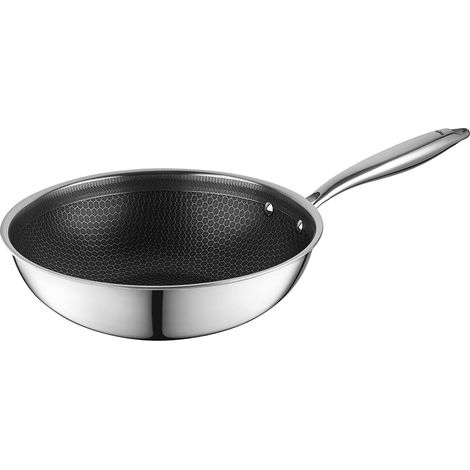 Poêle à frire WOK en acier inoxydable Aristo Plus 28 cm (1/4)