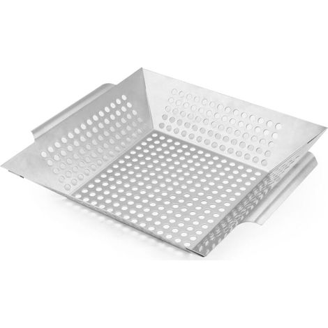 Ustensiles de gril poêle à griller carrée en extérieur x cm 35 30 5 6 acier inoxydable (1/4)