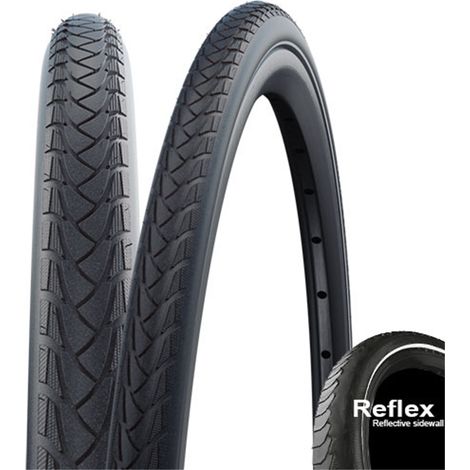 Schwalbe 25-489 Marathon PLUS Rollstuhl Evolution SmartGuard Draht TwinSkin schwarz-reflex
