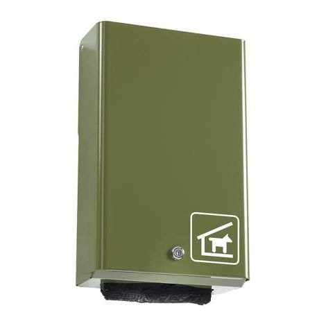 Distributeur mural Hygeca - 200 sachets - vert olive - RAL 6003