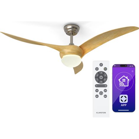 Klarstein Ventilatore a soffitto Monteverde con luce dimmerabile