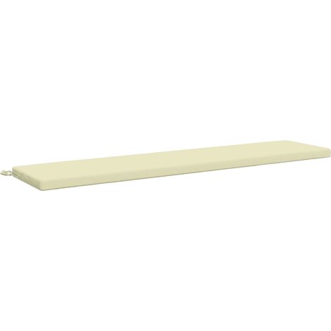Coussin de banc SOEST 100 % polyester Crème 180 x 40 x 5 cm vidaXL (1/5)