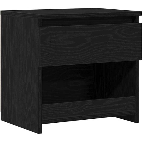 Armario de Noche Roble Negro 40 x 30 x 39 cm vidaXL (1/5)