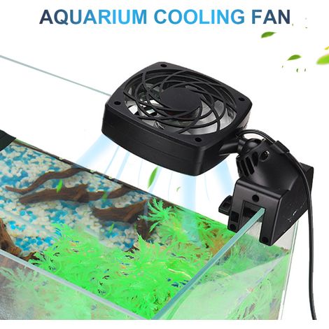 Ventilador para acuario, enfriador, sistema de refrigeración para acuarios de agua dulce y salada, control de temperatura, refrigeración