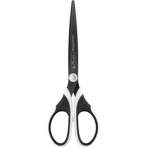 Tijeras My Pen en blanco y negro de 17 cm para zurdos