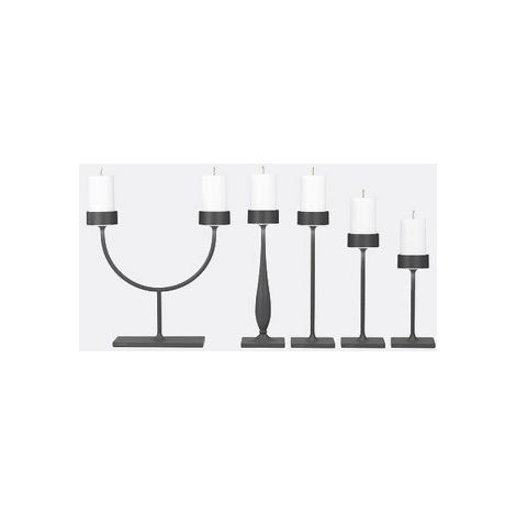 Perpetua Lampe De Table Mini Sans Fil Design Chandelier Structure Aluminium Moulé Sous Pression Noir Mat Finition Feuille D'Or Système Led Modulaire (1/2)