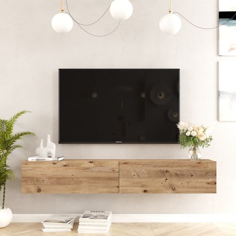 TV-Möbel Turin Atlantisches Kiefernholz Melamin 180x29,6x31,6 cm (1/5)