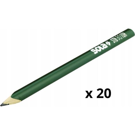 Matita muratore stb 30 10h verde tratto netto preciso sottile confezione 20 pezzi (1/5)
